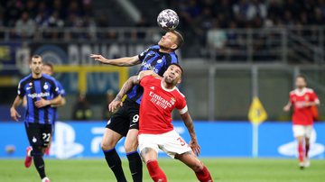 Jogo movimentado e futuro indefinido: 1º tempo de Inter x Benfica - Getty Images