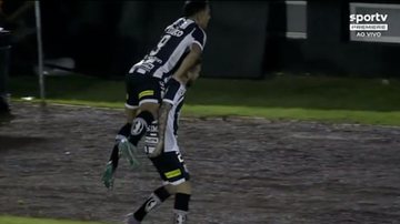 Santos e Botafogo-SP pela Copa do Brasil - Reprodução Premiere