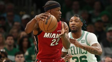 Butler foi o grande nome da partida entre Celtics x Heat na NBA - GettyImages