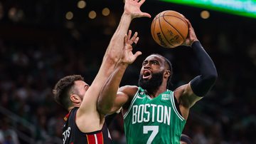 Os Celtics não deram chances para o Heat e conseguiram uma grande vitória no jogo cinco da série - GettyImages