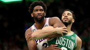 Embiid saiu irritado com a atuação dos 76ers contra os Celtics na NBA - GettyImages