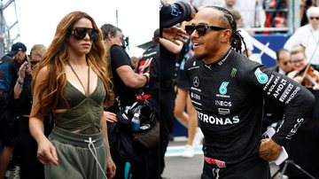 Shakira e Lewis Hamilton, da F1, estariam engatando em romance - Getty Images