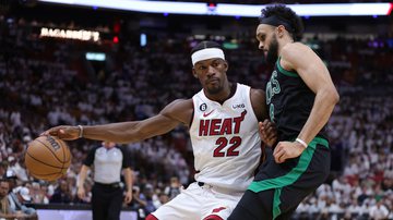 Miami Heat triunfa diante do Boston Celtics nos playoffs da NBA - Getty Images