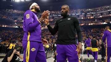 LeBron James abriu o jogo sobre os Lakers e falou sobre a vitória em cima dos Warriors nos playoffs da NBA - GettyImages