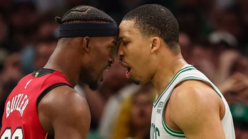Confronto entre Miami Heat e Boston Celtics nos playoffs da NBA - Getty Images