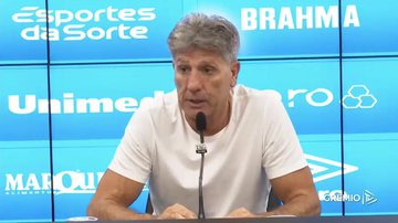 Renato Gaúcho não gostou nada do desempenho do Grêmio - Reprodução / One Football