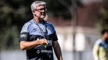 Odair Hellmann abriu o jogo sobre a depressão do Santos com o 'caso Bauermann' - Raul Baretta/ Santos