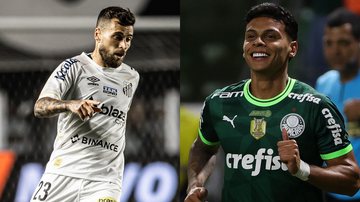 Santos x Palmeiras se enfrentarão no Brasileirão 2023 - Raul Baretta/Santos/Cesar Greco/Palmeiras/Flickr