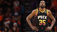 Kevin Durant saiu frustrado com a derrota dos Suns para os Nuggets na NBA - GettyImages