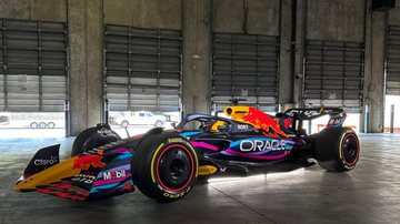Novo carro da Red Bull para o GP de Miami - Foto: Divulgação/Twitter