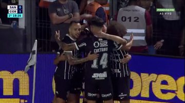 Corinthians e Santos pelo Brasileirão - Reprodução Premiere