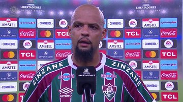 Felipe Melo não gostou das vaias que o Fluminense recebeu na classificação da equipe para as oitavas de final da Libertadores - Reprodução / Onefootball