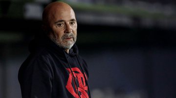 Jorge Sampaoli ficou sem explicação para a goleada sofrida pelo Flamengo no Brasileirão - GettyImages
