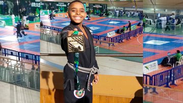 Jovem coleciona medalhas em campeonatos de jiu-jítsu - Divulgação