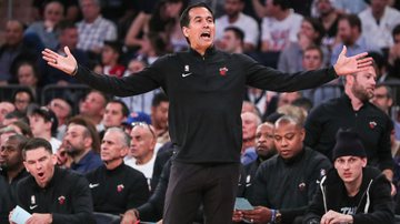 O Heat perdeu para o Denver Nuggets, e Erick Spoelstra desabafou sobre o resultado negativo - Reuters - Wendell Cruz