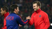 Messi e Beckham pela Champions League - Reprodução