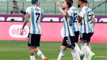 Messi marcou um golaço em Argentina x Austrália e fez história na sua carreira - Reuters - THOMAS PETER