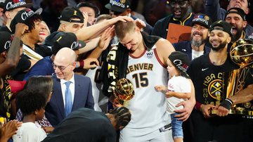 Jokic foi o grande destaque das finais da NBA e levou o MVP após a final entre Nuggets e Heat - Reuters - Ron Chenoy