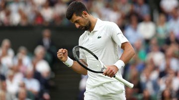 Djokovic foi para a sua oitava final de Wimbledon, a quinta consecutiva de sua carreira, nesta sexta-feira, 14 - GettyImages