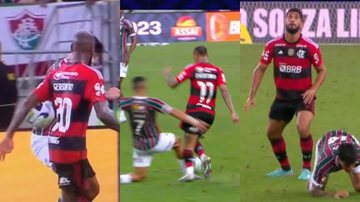 Fluminense e Flamengo fizeram um jogo cheio de emoções na tarde deste domingo, 16, em clássico válido pela 15ª rodada do Brasileirão - Reprodução / Globo