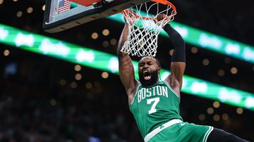 Jaylen Brown, do Boston Celtics, na NBA - Getty Images