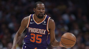 Kevin Durant, do Phoenix Suns, na NBA - Getty Images