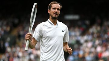 Medvedev vence Eubanks e vai à semifinal de Wimbledon - GettyImages