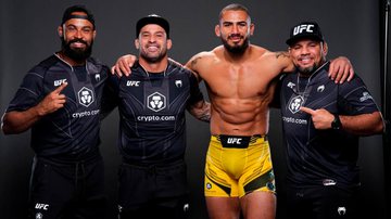 Felipe Silva, Cristiano Marcello, Vitor Petrino e Fabrício Morango após a vitória no UFC 290 - UFC