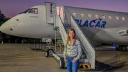 Avião de Leila Pereira teve problema técnico - Reprodução / Instagram
