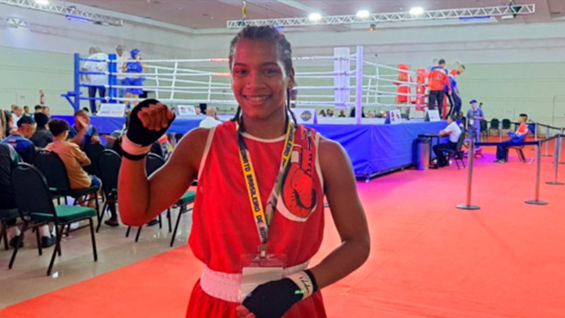 Deizyane Moreira venceu seu combate na categoria até 60kg - Camila Nakazato/CBBoxe