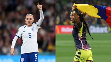 Inglaterra x Colômbia nas quartas de final da Copa do Mundo 2023 - Getty Images