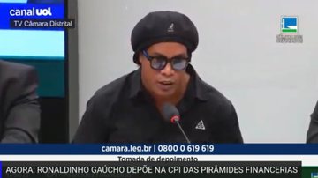 Ronaldinho Gaúcho é alvo da CPI das Pirâmides Financeiras - Reprodução/Youtube