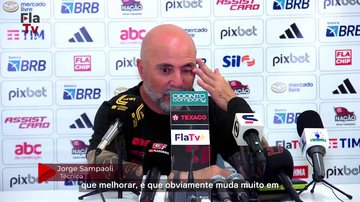 Sampaoli vê Flamengo ‘sem vontade’ na derrota para o Cuiabá - Reprodução/ FlaTV