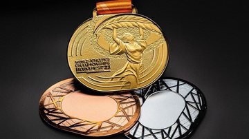 A World Athletics revelou oficialmente as medalhas do Campeonato Mundial 2023 - Foto: Divulgação/Instagram