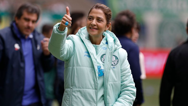 Leila Pereira, presidente do Palmeiras - Getty Images