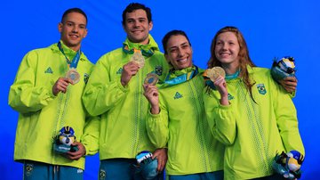 Pan 2023: Brasil conquista ouro no revezamento, e natação conquista 5 pódios - Getty Images