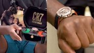 Cristiano Ronaldo presenteia Ngannou com relógio - Reprodução Instagram