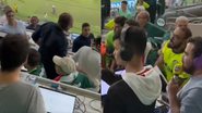 Briga entre jornalistas e torcedores do Palmeiras - Reprodução / Twitter