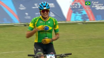 Raiza Goulão, ciclista brasileira - Reprodução/Twitter