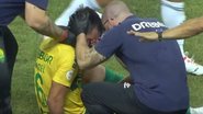 Cuiabá x Cruzeiro: Uendel é levado ao hospital após chocar a cabeça - Transmissão/ SporTV