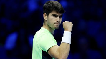 ATP Finals: Alcaraz vence, avança em 1º e pega Djokovic na semi - Getty Images