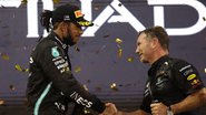 Lewis Hamilton e Christian Horner em Abu Dhabi, 2021 - Getty Images