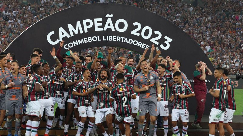 Fluminense, campeão da Libertadores - Foto: PABLO PORCIUNCULA / AFP