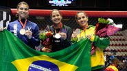 Lutadoras brasileiras campeãs do Mundial de MMA Amador - Foto: Divulgação IMMAF