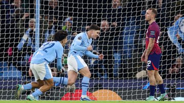 Manchester City contra o RB Leipzig - Getty Images