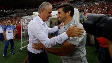 Tite e Abel Ferreira, técnicos do Flamengo e do Palmeiras, respectivamente - Getty Images