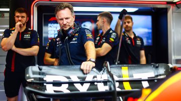 Christian Horner (segundo da E/D), chefe da Red Bull na F1 - Getty Images