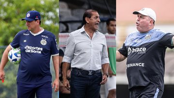 Bahia, Vasco e Santos lutam contra o rebaixamento no Brasileirão - Felipe Oliveira/Leandro Amorim/Raul Baretta