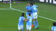 Julián Álvarez marca gol relâmpago e Manchester City abre o placar - Reprodução / Globo