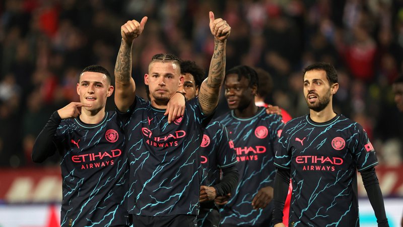 Manchester City contra o Estrela Vermelha - Getty Images